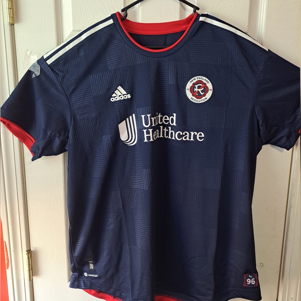 Adidas New England Revolution Authentic Jersey Size 2XL NWT 22/23 DYLAN BORRERO
